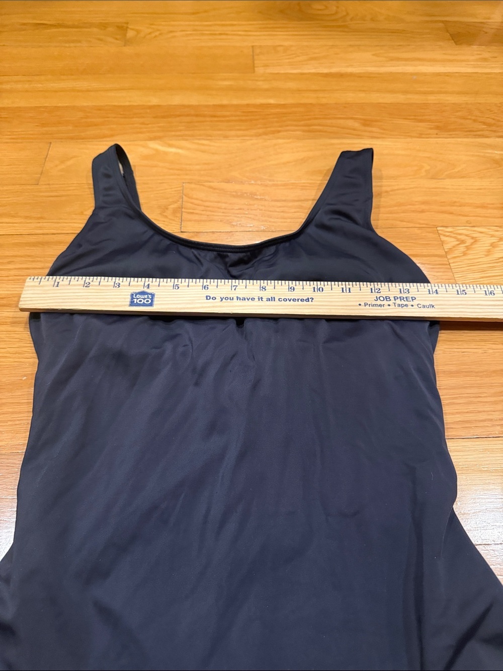 L.L.Bean black one piece swimsuit size 12. - Picture 2 of 9
